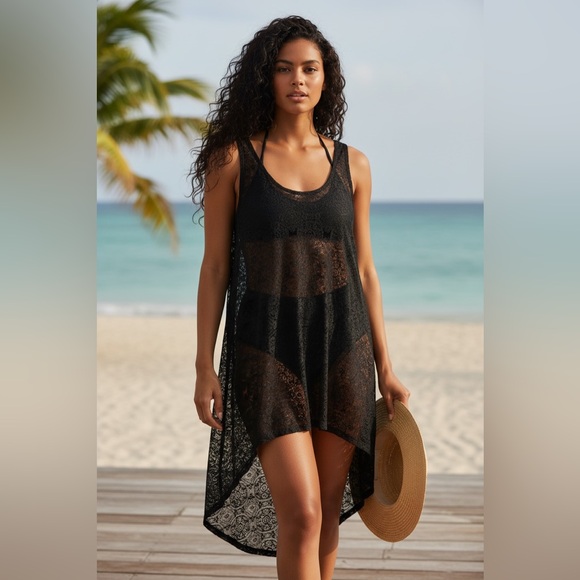 torrid Other - 🕶️Torrid Black Lace Swim Cover up Size 2